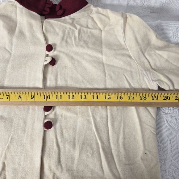 Vintage 60s Wrestling Outfit Patchwork High Waist Sweater Cheerleader Costume - Picture 14 of 14